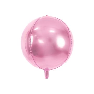 Metallisk rosa folieballong - 40 centimeter