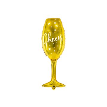 Champagneglas folieballong - 80 cm 
