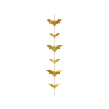 Guld Fladdermus Girlang - 1,5 Meter