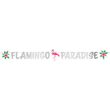 Flamingo Paradise Banderoll- 135 cm