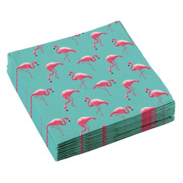 Flamingo Servetter 20x - 33x 33 cm