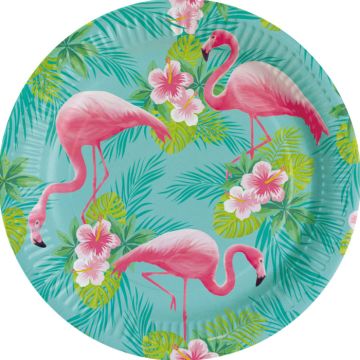 Flamingo Tallrikar 8x - 23 cm