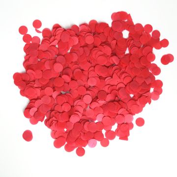 Röd konfetti