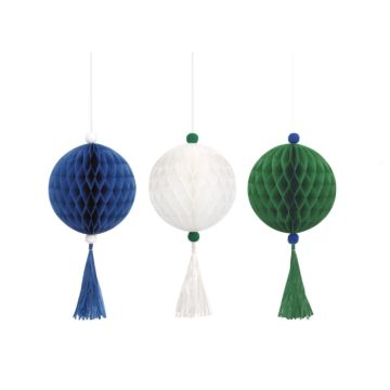 Honeycomb decorations kit med fläktar 3x 