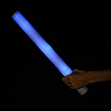 Blå LED skumstav 47 cm - Glowsticks
