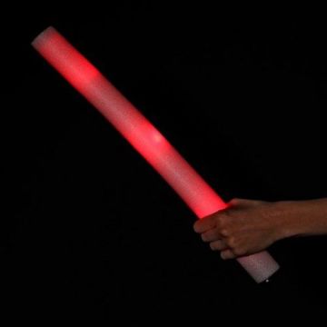 Röd LED skumstav 47 cm - Glowsticks