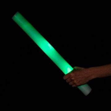 Grön LED Skumstav - 47 cm
