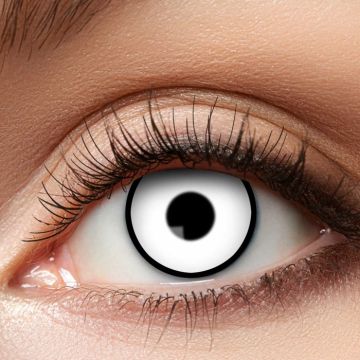 Kontaktlinser marmor vit - engångsbruk