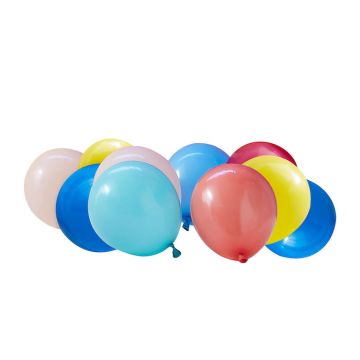 Flerfärgade Mini Ballonger 40x - 12 cm