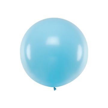Stor Pastell Ljusblå Ballong - 1 Meter