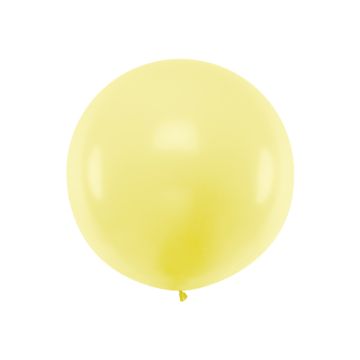 Stor pastell gul ballong - 1 meter