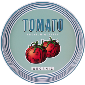 Tomatplåtbricka Ø32x4 cm