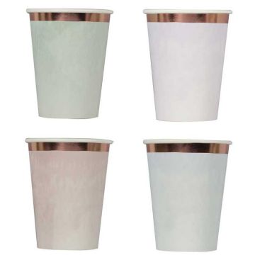 Pastell Pappersmugg 8x - 265 ml