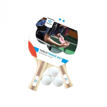 Bordtennisset - 3x bollar och 2x 2-stjärnigt slagträ