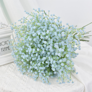 Konstgjord blomma brudslöja blå - 63 cm