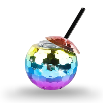 Diskokula cocktailglas regnbåge - 500 ml