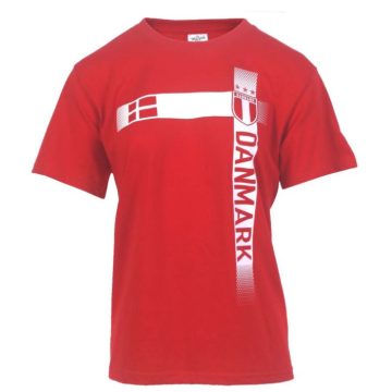 Danmark T-shirt i röd och vit