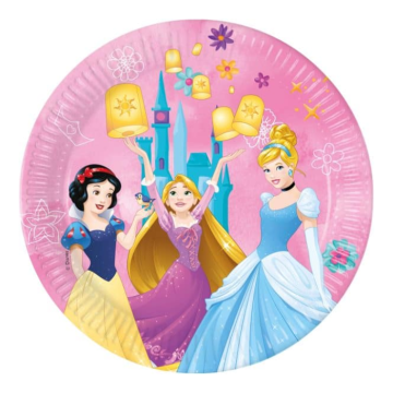 Prinsesspappers tallrikar 8x - 23 cm