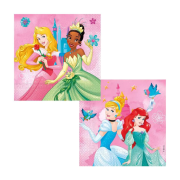 Prinsessservetter 20x - 33 x 33 cm