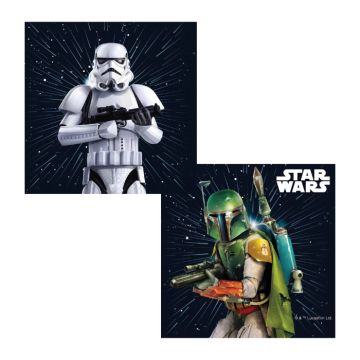 Star Wars servetter 20x - 33 x 33 cm