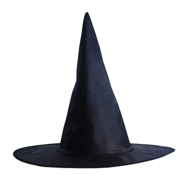 Svart häxhatt för barn 35 cm