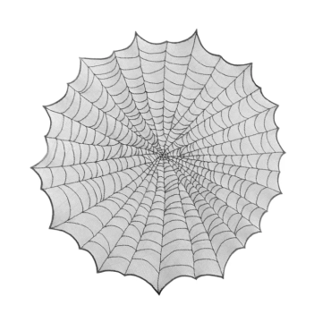 Spindelnät duk rund - 124 cm
