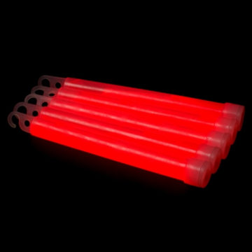 Jumbo lysstavar röd 10x 1,2x25 cm
