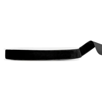 Svart velourband 15 mm / 10 m
