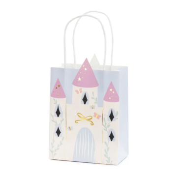 Presentpåse med slottsdesign - 14x8x20 cm