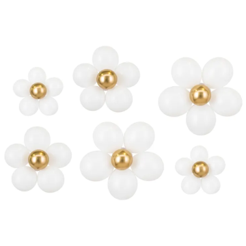 Blommiga ballongbuketter - 40-50 cm