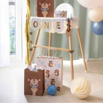 Teddybjörns presentpåse - 18x10x29 cm