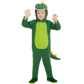 Grönt dinosauriekostym för barn