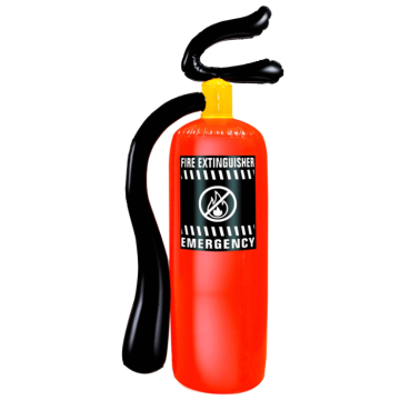 Uppblåsbar brandsläckare - 50 cm
