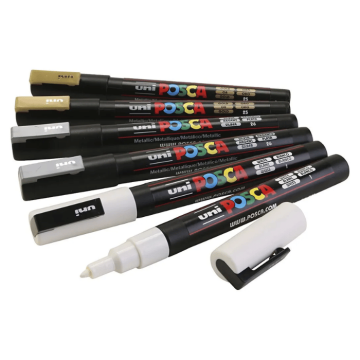 Posca Tusch 0,9-1,3 mm 6x Ass.
