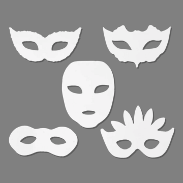 DIY måla själv masker 16x Ass.