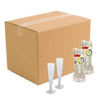 Plastikchampagneglas 176x - 150 ml