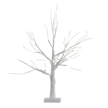 Vit LED-dekorationsträd 40 cm