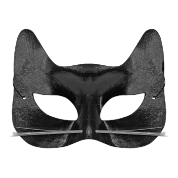 Svart kattmask