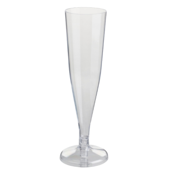 Plastikchampagneglas 8x - 150 ml