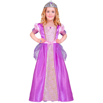Lila prinsesskostym för barn