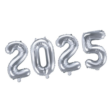 2025 Folieballong Silver - 86 cm
