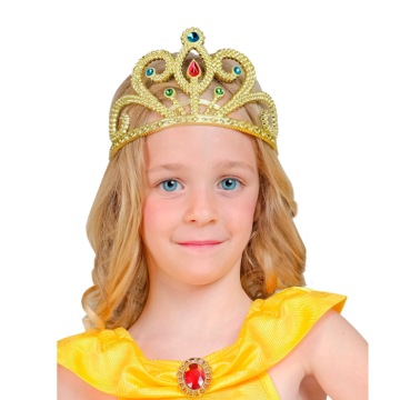 Gul tiara för barn
