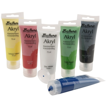 Akrylfärg set DIY 6x - 75 ml