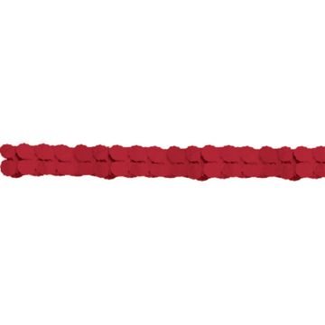 Röd Papper Girlang - 3,65 meter