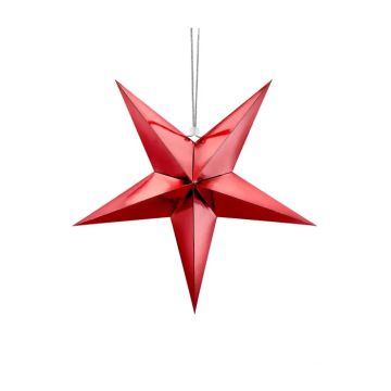 Röd Pappersstjärna - 45 cm