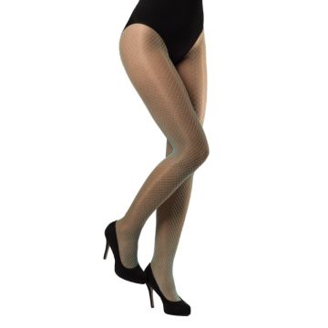 Nätstrumpbyxor fin mesh one-size turkos blå