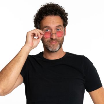 Runda Lennon solglasögon rosa