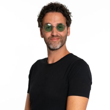 Runda Lennon solglasögon gröna