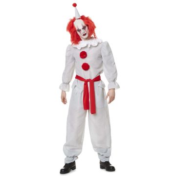 Skräckclown kostym för män
