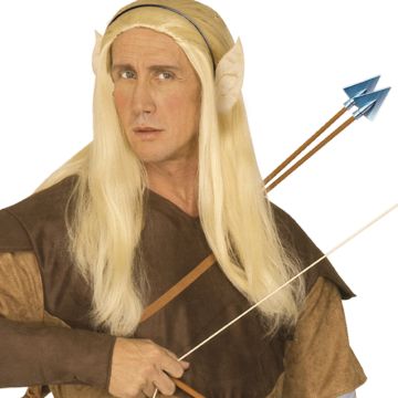 Ljusa sagolika spetsiga älvöron hårband unisex